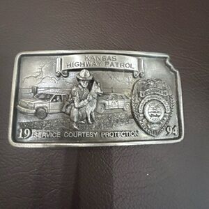 Kansas Highway Patrol Belt Buckle